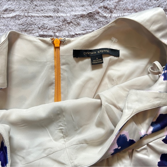 NWT Cynthia Steffe dress size 8 vintage retro 1950s style floral dress wedding - Picture 8 of 13